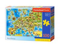 100 darabos kirakó - Európa térképe