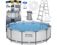 Bestway fémvázas medence szett 4in1 366 x 100 cm
