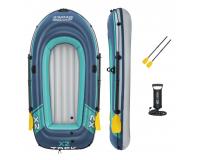 BESTWAY TREK X2 Ponton felfújható csónak evezőkkel és pumpával (232 cm x 118 cm)