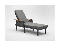 Alumínium kerti nyugágy - 200 x 70 x 32/83 cm