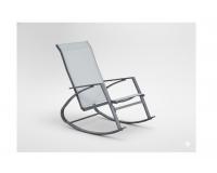 Modern kerti szürke hintaszék 60x104x95 cm