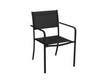 Fekete kerti szék 54 × 55 × 86 cm