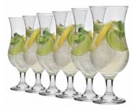 Koktélos üveg pohár készlet - 6 darabos - 460 ml