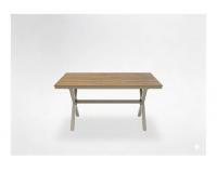 Alumínium kerti asztal 150 × 90 × 74 cm