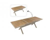 Alumínium kihúzható kerti asztal 180/240 × 90 × 76 cm