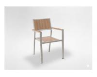 Bézs alumínium kerti szék 55 x 57 x 84 cm