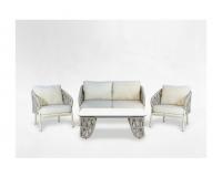 Modern alumínium kerti bútor szett - bézs