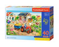 40 darabos extra méretű kirakó - Élet a tanyán