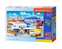 40 darabos extra méretű kirakó - Egy nap a repülőtéren