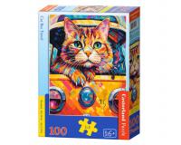 100 darabos kirakó - Utazik a cica