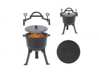 Vadász öntöttvas üst - 8 liter