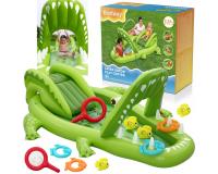 Bestway felfújható vízi játszóközpont krokodil csúszdával 234x163x87 cm