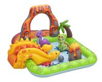 Bestway dinosaur volcano springs felfújható vízi játszóközpont csúszdával 262x188x102 cm