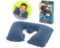 Bestway Flocked Air Neck Rest felfújható nyakpárna kék színben