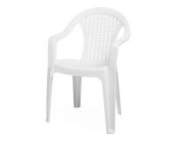 Műanyag fehér kerti szék - 56 x 42 x 78cm