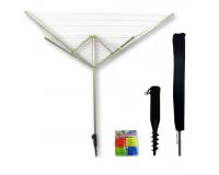 Forgó ruhaszárító állvány, négy karos, 50 m ruhaszárítási lehetőség