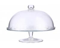 Multifunkciós süteményes üvegtál 29 x 25 cm