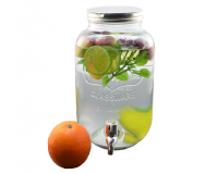 Limonádés üveg, italadagoló csappal 4 l-es