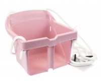 Klasszikus műanyag gyerek hinta -  rózsaszín színben