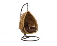 AZTÉK FÜGGŐSZÉK - TERMÉSZETES SZÍNŰ, BARNA PÁRNA, BARNA VÁZ