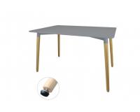 TÉGLALAP ALAKÚ ASZTAL 120 x 80 x 74 cm - SZÜRKE