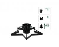 Csillag formájú karácsonyfa állvány - 3,5-12 cm (1 literes víztartállyal)