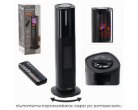 Elektromos oszlopmelegítő lánghatással 2000W