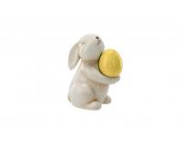 Húsvéti figura sárga tojással - 11 x 6,5 x 12,5 cm
