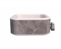 Avenli Philly szürke márvány mintás felfújható MASSZÁZSMEDENCE , 210 × 210 × 70 cm, 1300 l, WiFi (jacuzzi)