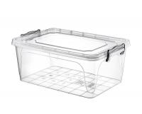 Műanyag tároló doboz patentzáras - 13L