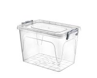 Műanyag tároló doboz patentzáras - 21L