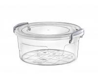Műanyag ételtároló doboz patentzáras 2,1L