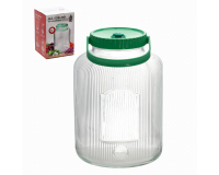 Praktikus 8 literes befőttes üveg műanyag kupakkal