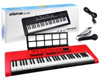 Többfunkciós piros szinetizátor  61 billenytyűzettel