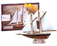 3D-s kirakó - BLUENOSE vitorlás hajó - 80 elemes