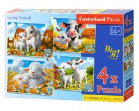 Szerető állatok 4 az 1-ben kirakó