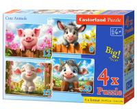 4 az 1-ben kirakós aranyos állatok