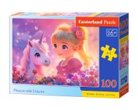 100 darabos kirakó - hercegnő és unikornis