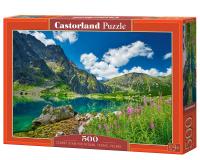 500 darabos puzzle - Czarny Staw pod Rysami, Tátra, Lengyelország