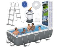 Bestway fémvázas medence szett 404*201*100 cm homokszűrővel