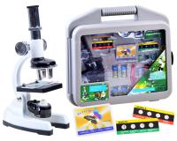 Fém mikroszkóp készlet egy fiatal tudós számára