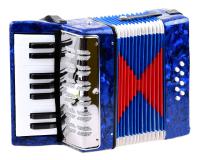 Gyermek harmónika vállpánttal és fogantyúval sötétkék színben