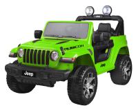 Jeep Wrangler Rubicon 4x4 zöld elektromos kisautó