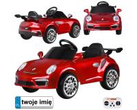 Elektromos RUF autó akkumulátorral gyerekeknek piros színben