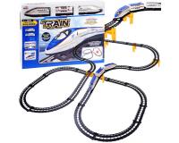 Modern vasúti személyvonat vágánnyal