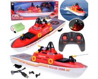 Távirányítható nagy tűzoltó csónak