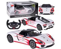 Rastar távirányítós autó Porsche 918 Spyder 1:14 távirányítós lámpákkal - fehér