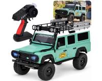 Land Rover Defender 110 RC távirányítós autó 4WD 2.4 GHz - Zöld