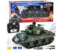 Távirányítású Sherman M4A3 Tank RC 2.4 GHz – Lövés, Füst, Hang, Forgó torony 36 cm