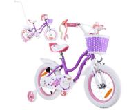 RoyalBaby STAR GIRL lány kerékpár 14 " - lila